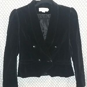 Chaus black velvet blazer